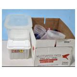 Box of Plastic Storage Containers - Shoe Box Conta