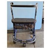 Rolling Walker, Mobility Aid, Basket, Seat