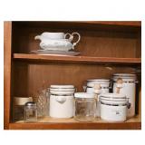 Ceramic Canister Set, Kitchen Storage Containers,