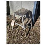 Step Stool - Folding Design, Lightweight, Silver