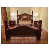 5 pc Stanley Bedroom Set - Wood, Bed/Dresser/Chest