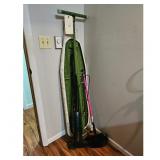 Vacuum Cleaner, Ironing Board, and Duster