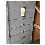 Steel File Cabinet - 7 Drawer & CONTENTS