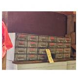 Vintage Parts Storage Cabinet - Multi-Drawer, Meta