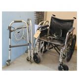 Wheelchair & Walker - Mobility Aid Combo
