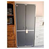 Coleman Cabinet, Black, Double Door - & Contents