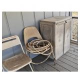 Outdoor Storage Cabinet, Weather Resistant, Beige