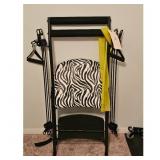 Chair Gym - Exercise Fitness Machine, Zebra Print