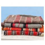 4 Saddle Blankets - Southwestern Style,