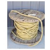 Rope, Wooden Spool - Yellow Rope, Heavy Duty