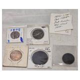 Canadian Coins - Assorted Vintage One Cent Pieces