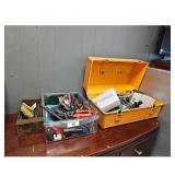 Toolbox Assortment - Tools, Plumbing Supplies, Ora