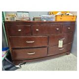 Dresser - 7 Drawers, Brown Finish