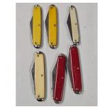 Coca-Cola Advertising Pocket Knives Lot of 6