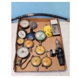 Assorted Gauges and Meters - Pressure Gauges,