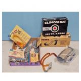 Saunders Slingshot Lot: Falcon II, Pellets, Wrist