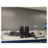 Logitech Speakers, LG Phone, Blood Pressure Monito