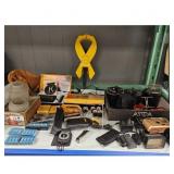 Vintage Camera Lot: Kodak, Vivitar, Flashcubes, an