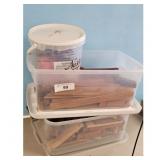 Lincoln Log Wood Pieces - Craft Supplies,