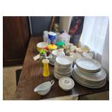 Vintage China Dinnerware Set - Plates, Bowls,