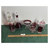 King's Crown Decanter glass