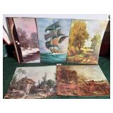 Cardboard backed prints