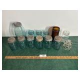 Blue Ball canning jars with zinc lid