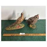 Ceramic Quail & Pheasant
