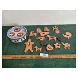 Christmas tin & cookie cutters