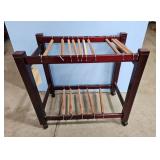 Wooden Suit Valet Luggage Rack