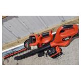 Black & Decker Cordless Blower & Hedge Trimmer