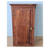 Vintage Wooden Wall Cabinet with Shelves