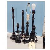 Assorted Table Lamp Bases Lot of 6