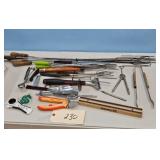 BBQ Grill Utensil Lot Skewers Tongs Forks