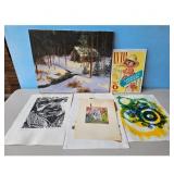 Artwork Lot: Painting, Prints, and Poster Auctions