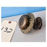 Antique Ornate Brass Doorbell