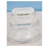 BLUE THISTLE GLASBAKE & MEADOW GREEN FIRE KING