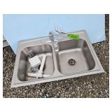 Top Mount Double Bowl Stainless steel Sink