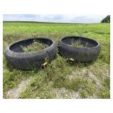 2 Movable Round Bale Feeders