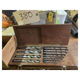 Wood Drill Bit Set in Wooden Box &
