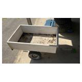 Single axle garden cart