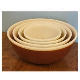 Pyrex nest of  Mixing Bowl Americana-Fall Colors