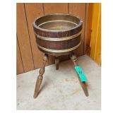 Vintage Wooden Plant Stand Tripod Base