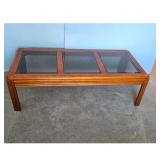 Wood and Glass Coffee Table