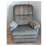 Upholstered Recliner Armchair Gray