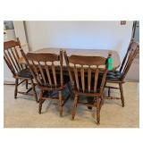 Dining Table Set with 4 Chairs and Bench
