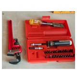 Chisel and Screwdriver Set with Pipe Wrench