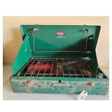 Vintage Coleman Green Propane Camp Stove