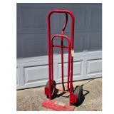 Red Metal Hand Truck Dolly with Wheels