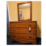 Dresser with Mirror and Headboard /footboard